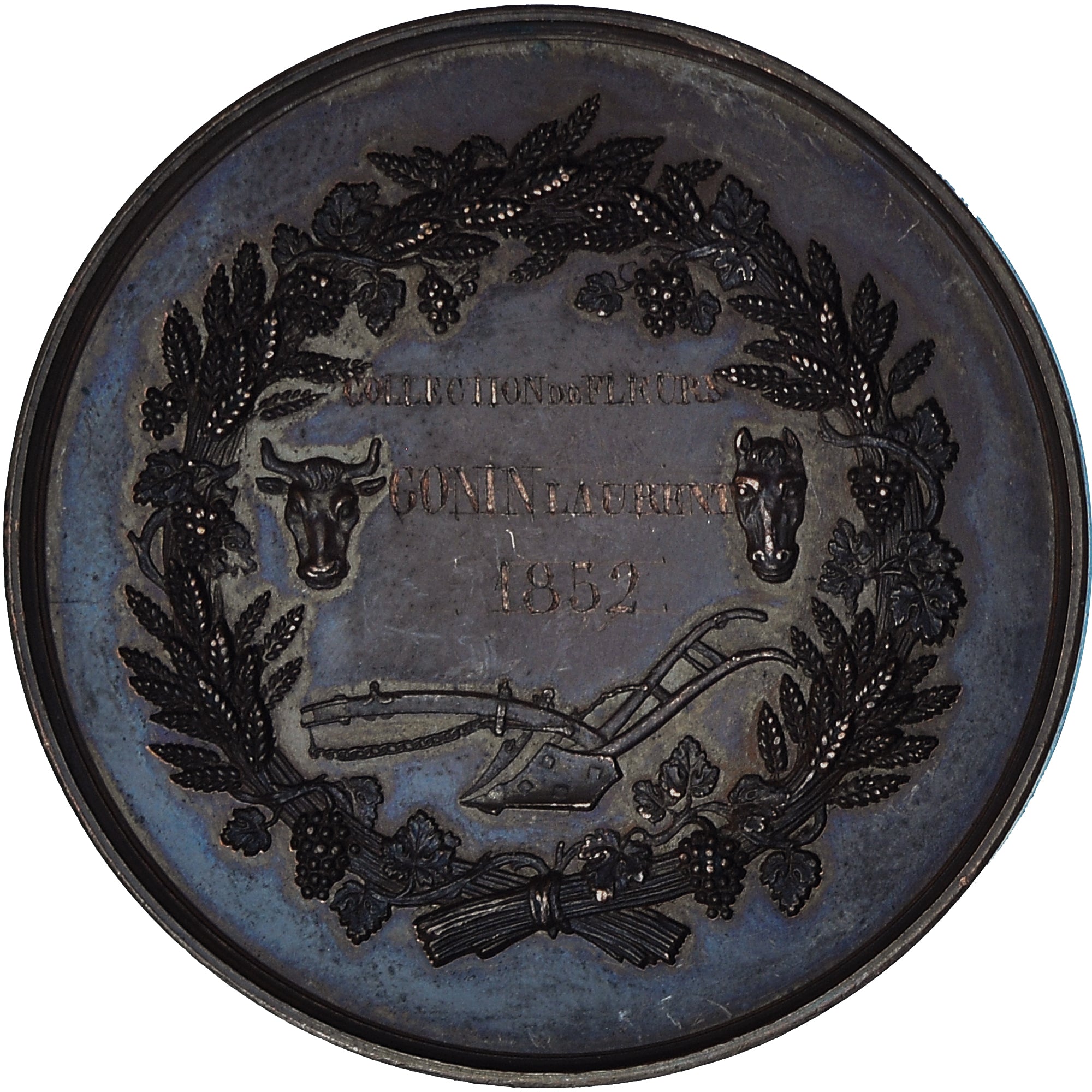 Francia, medalla, Société d'Agriculture de Bourgoin et Crémieu, Agriculture