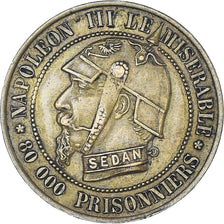 France, Token, Napoléon III, Satirique, Bataille de Sedan, Undated (1870)