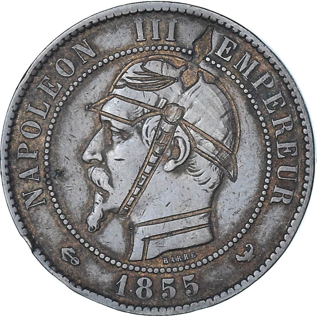jeton, France, Napoleon III, Satirical, 10 Centimes, 1855, Lille, TTB, Bronze