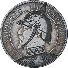 token, France, Napoleon III, Satirical, 10 Centimes, Strasbourg, EF(40-45)