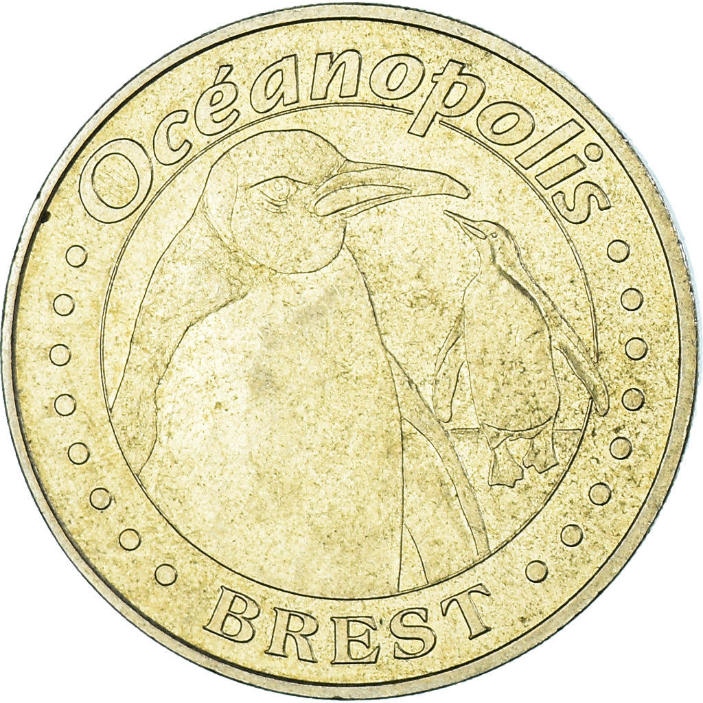 Frankreich, betaalpenning, Touristic token, Brest - Océanopolis n°2, 2007