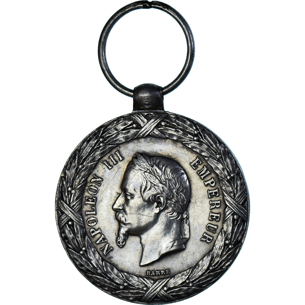 France, Medal, Napoléon III, Campagne d'Italie, Second Modèle, 1859, Falot