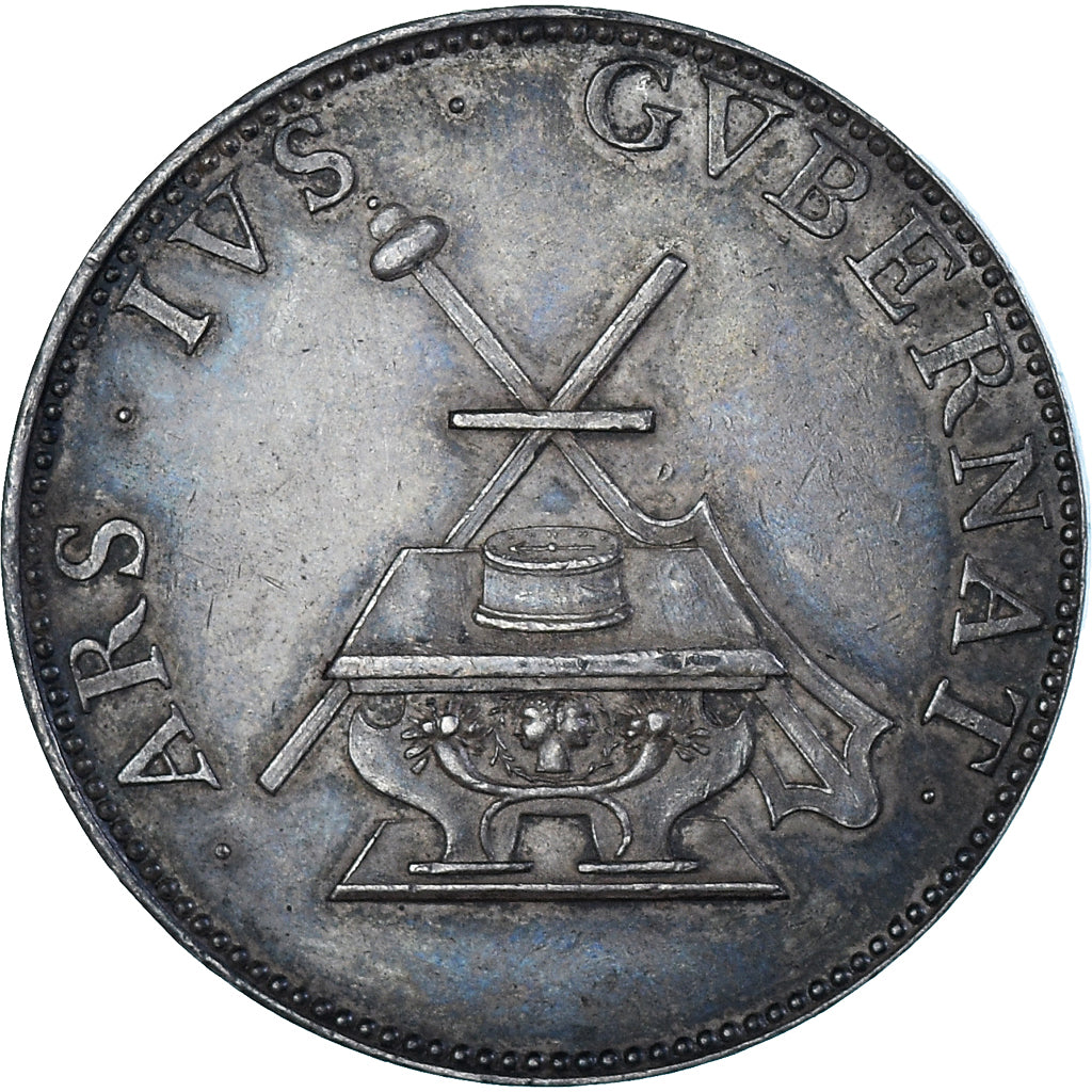 France, Medal, Baron Desnoyers - Felicitas - Ars Ivs Gvbernat, AU(50-53), Silver