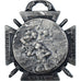 France, Journée du poilu, WAR, Medal, 1915, Very Good Quality, Silvered bronze