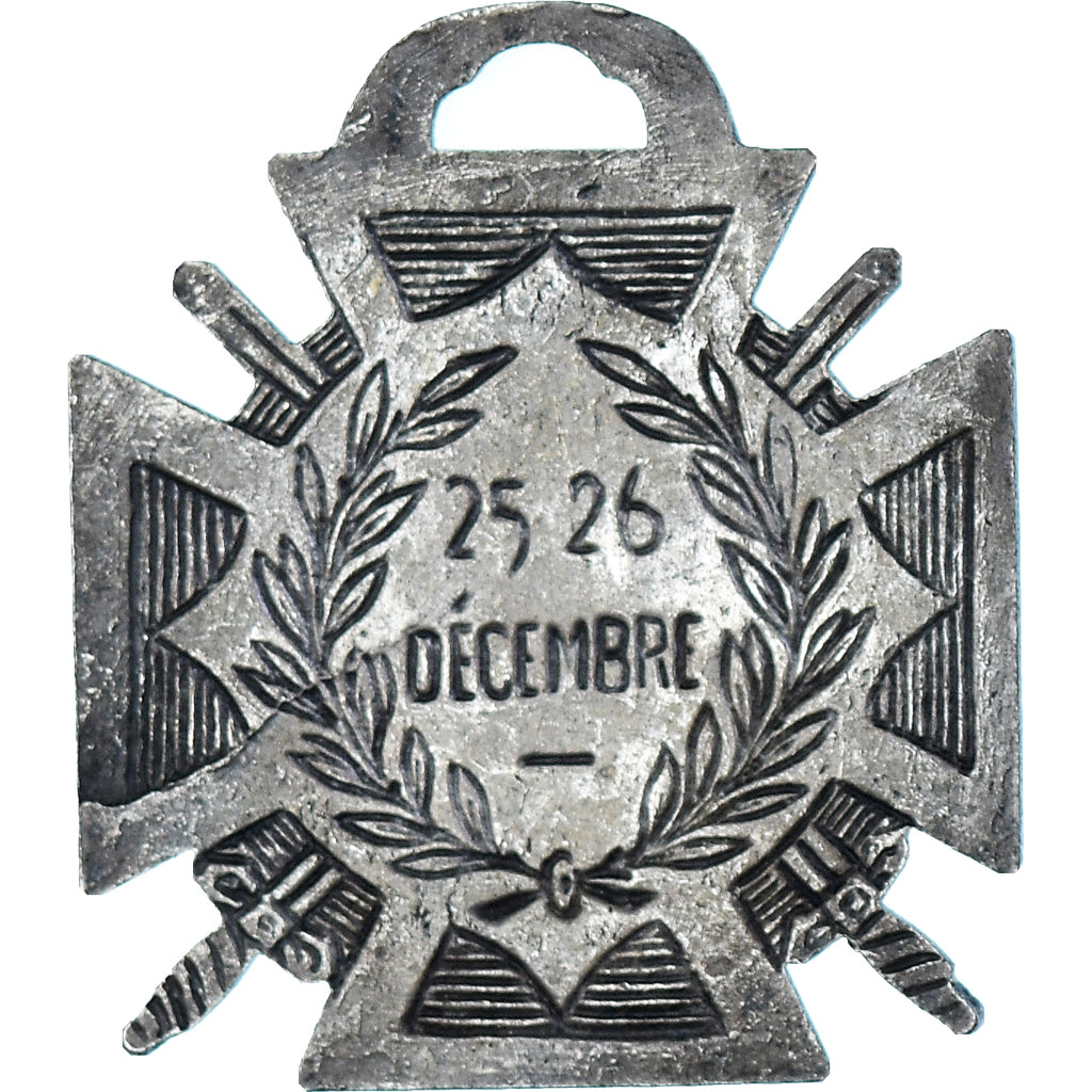 France, Journée du poilu, WAR, Medal, 1915, Very Good Quality, Silvered bronze