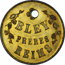 France, Medal, Champagne - Bley Frères Reims, AU(50-53), Lead
