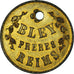 France, Medal, Champagne - Bley Frères Reims, AU(50-53), Lead