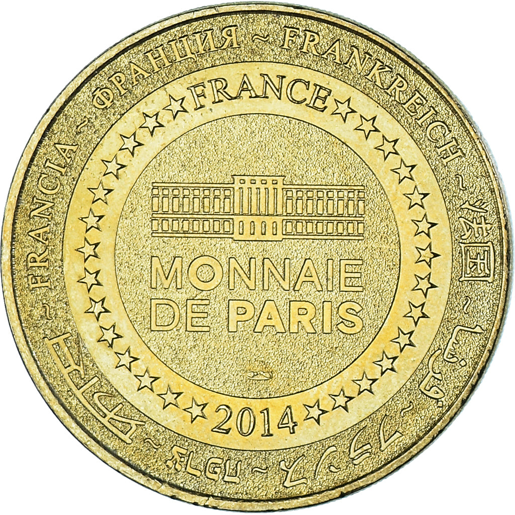 Francja, Token, Żeton turystyczny, Notre-Dame de la Treille, Lille, 2014, MDP