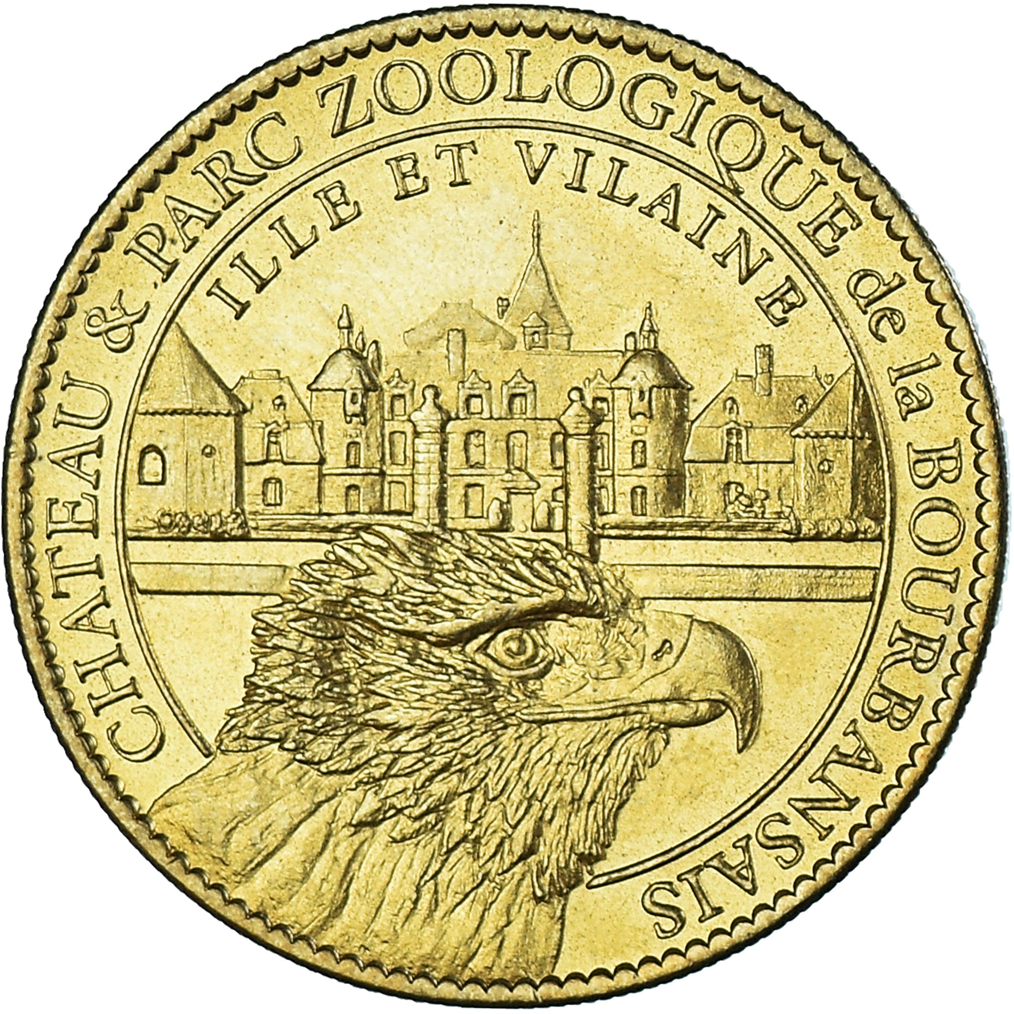França, medalha, Chateau et Parc Zoologique de la Bourbansais, 2010, AU(50-53)