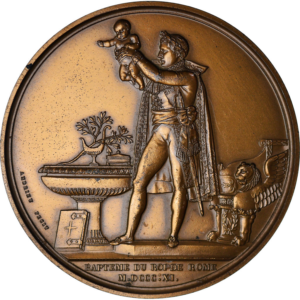 Frankrijk, Medaille, Napoléon Ier, Baptème du Roi de Rome, History, 1981