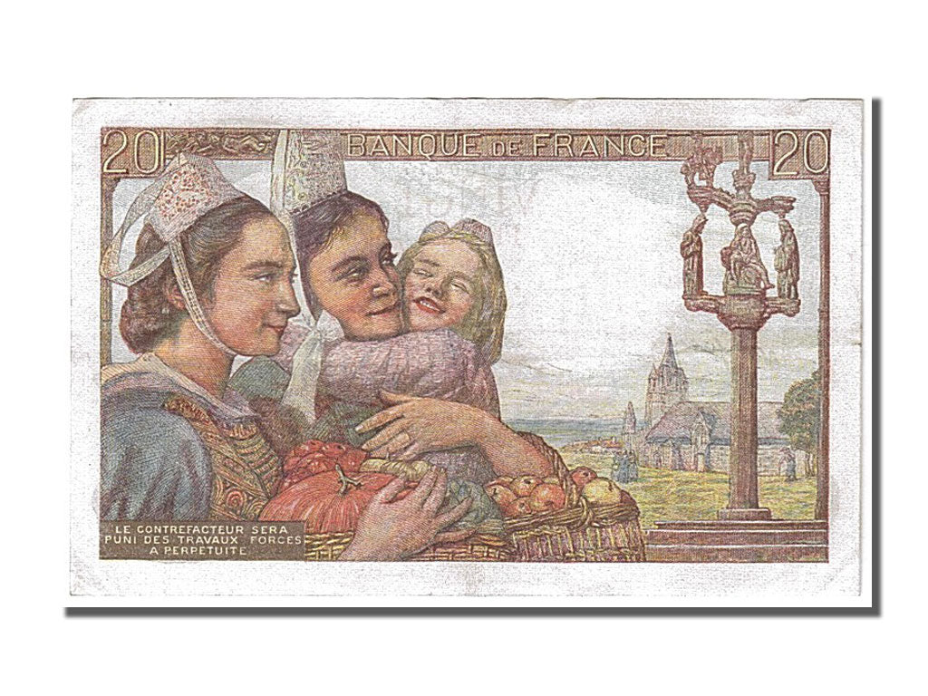 Banknote, France, 20 Francs, 20 F 1942-1950 ''Pêcheur'', 1947, 1945-01-09