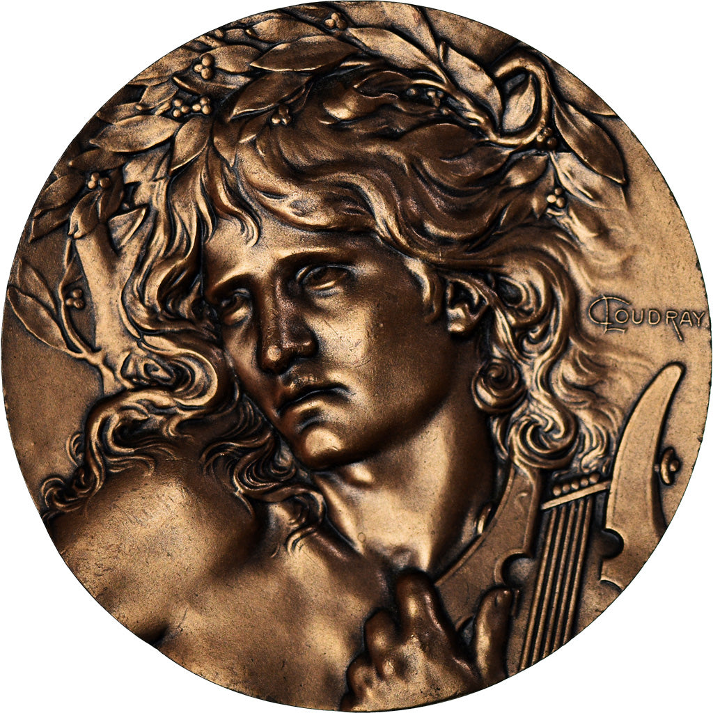 France, Médaille, Art Nouveau, Musique, Coudray, SPL, Bronze