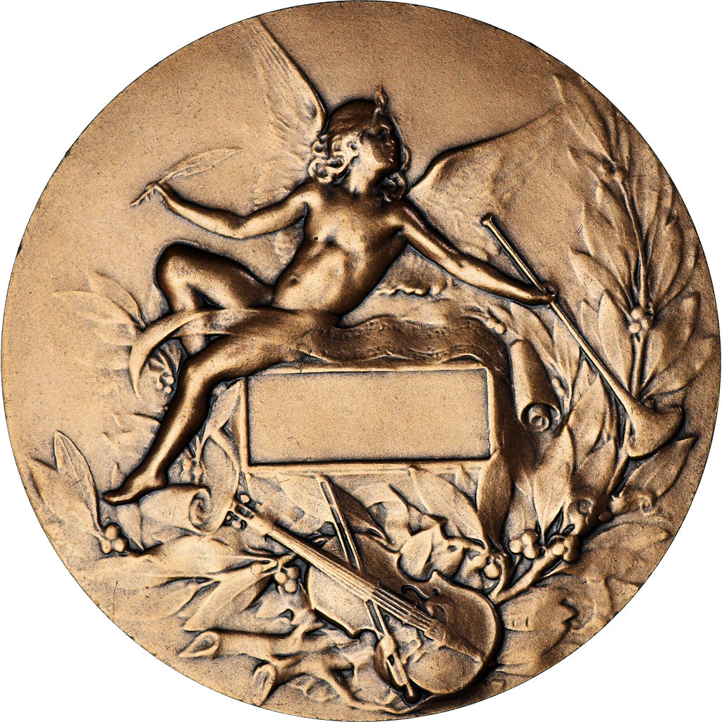 France, Médaille, Art Nouveau, Musique, Coudray, SPL, Bronze