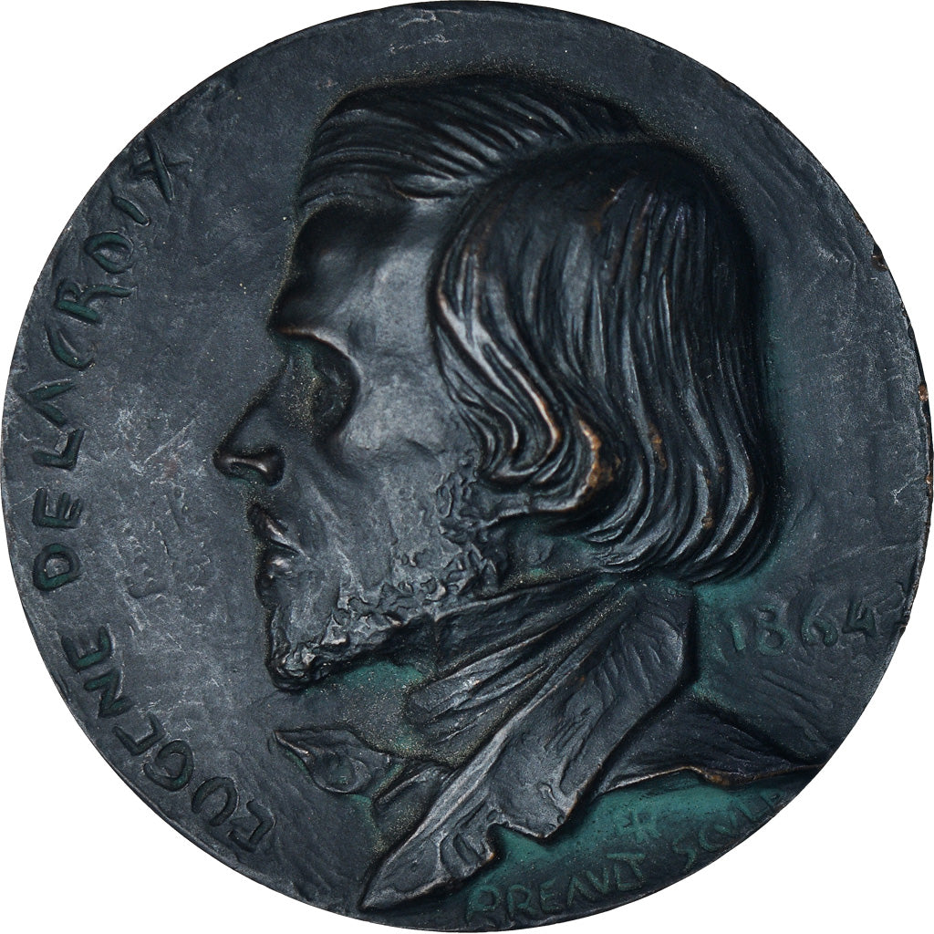 Francia, medaglia, Centenaire de la mort d'Eugène Delacroix, 1963, Rousseau