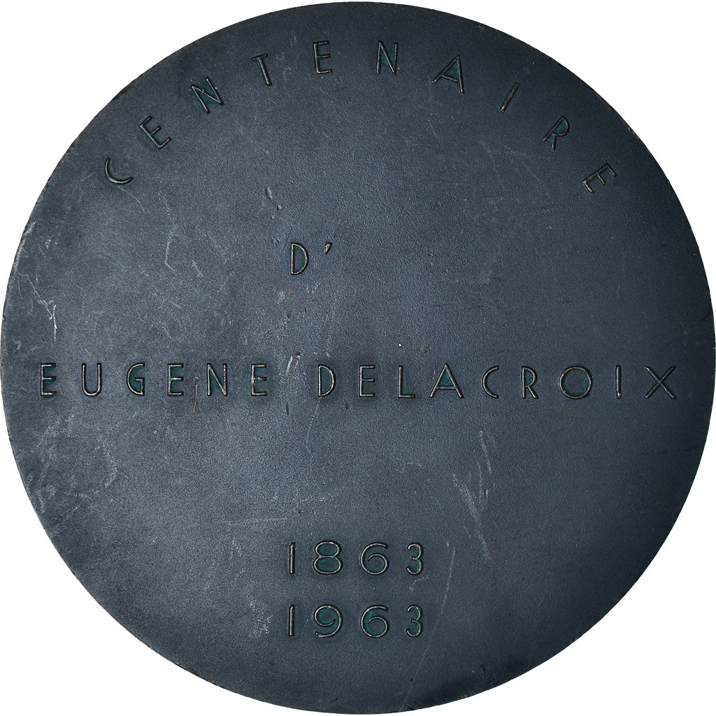 Francia, medaglia, Centenaire de la mort d'Eugène Delacroix, 1963, Rousseau