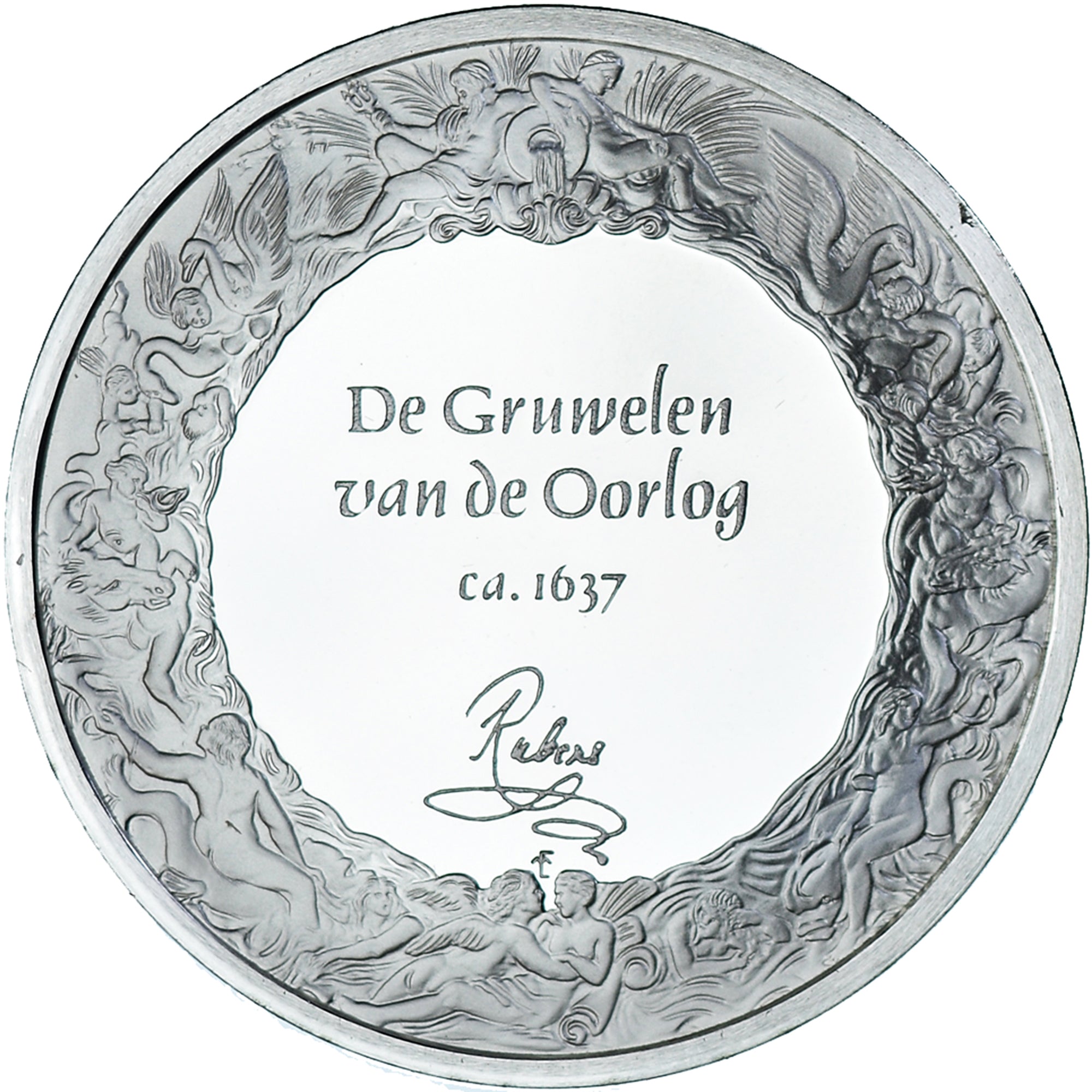 Francia, medaglia, Peinture Rubens - De Grubwelen van de Oorlog, 1980, Proof