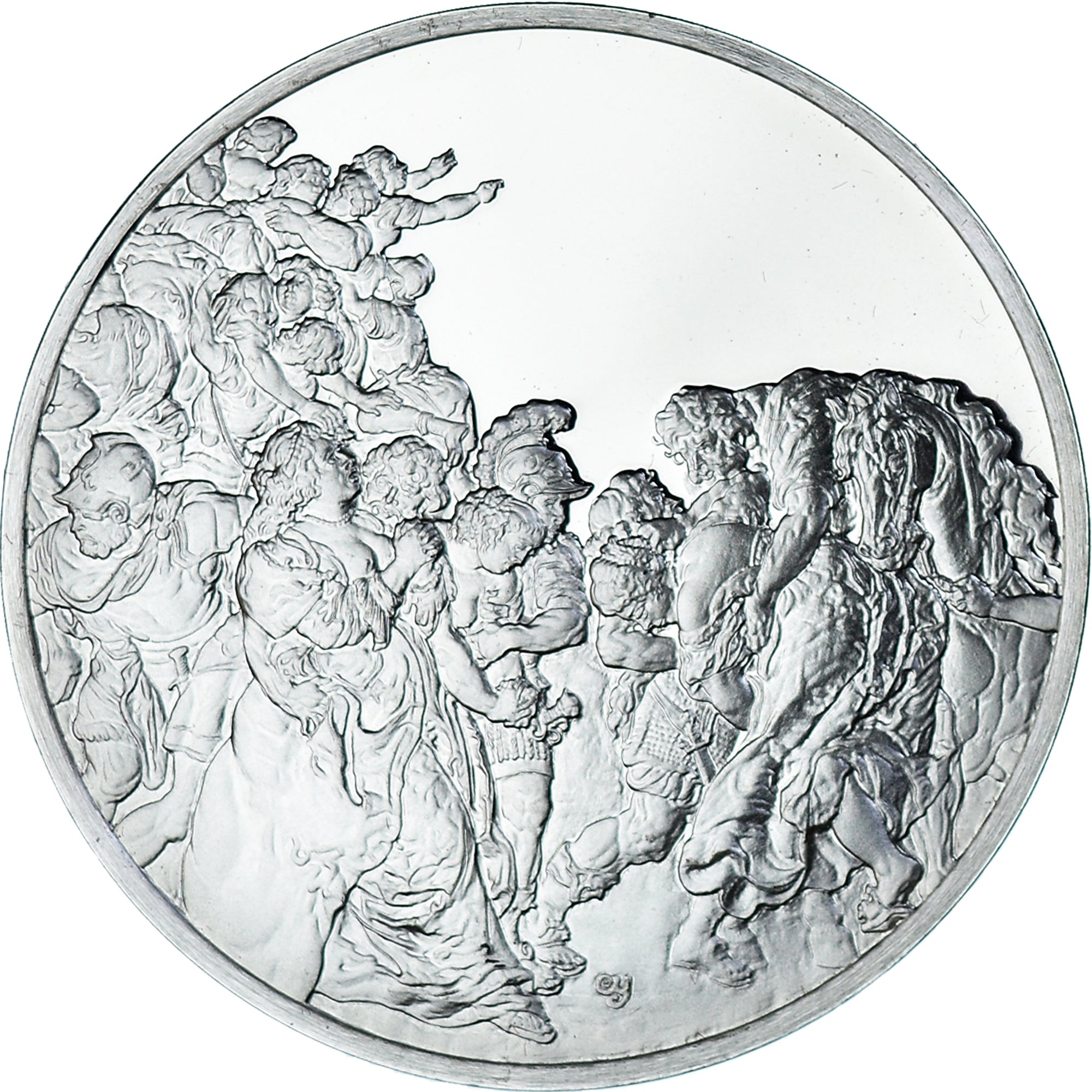Frankrijk, Medaille, Peinture, Rubens - De Sabijnse Maagdenroof, 1980, Proof