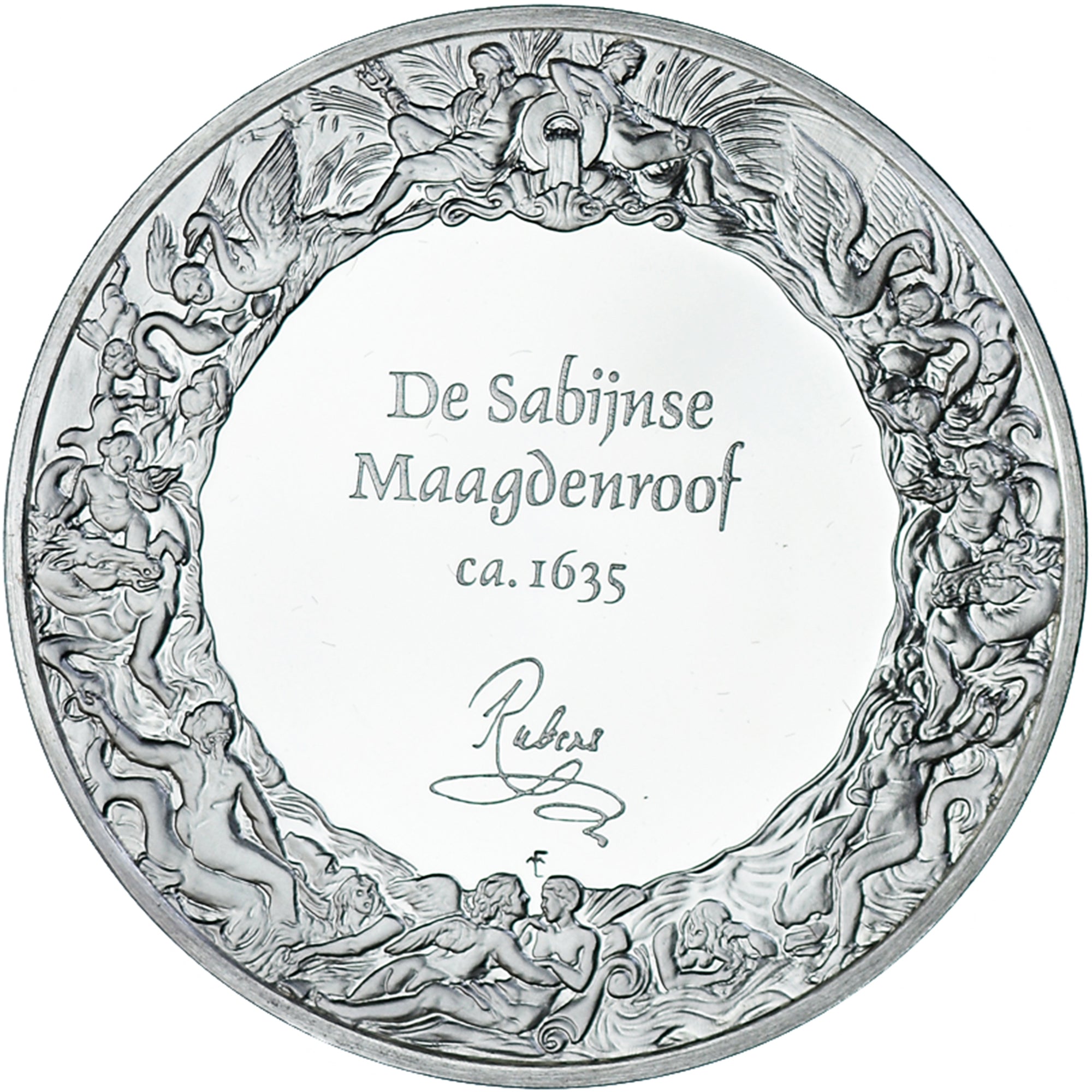 Frankrijk, Medaille, Peinture, Rubens - De Sabijnse Maagdenroof, 1980, Proof