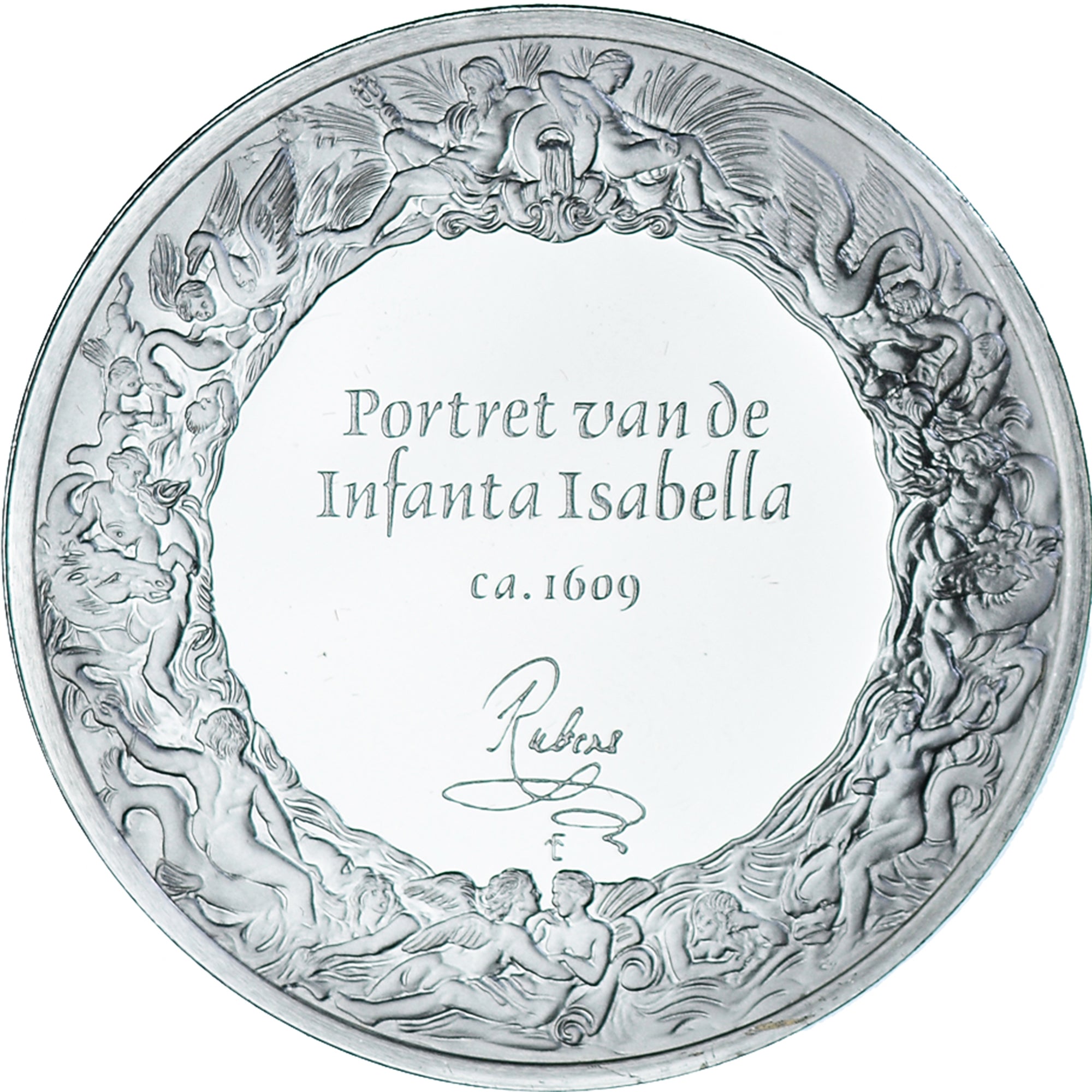 Francia, medaglia, Peinture Rubens -- Portret Van de Infanta Isabella, 1980