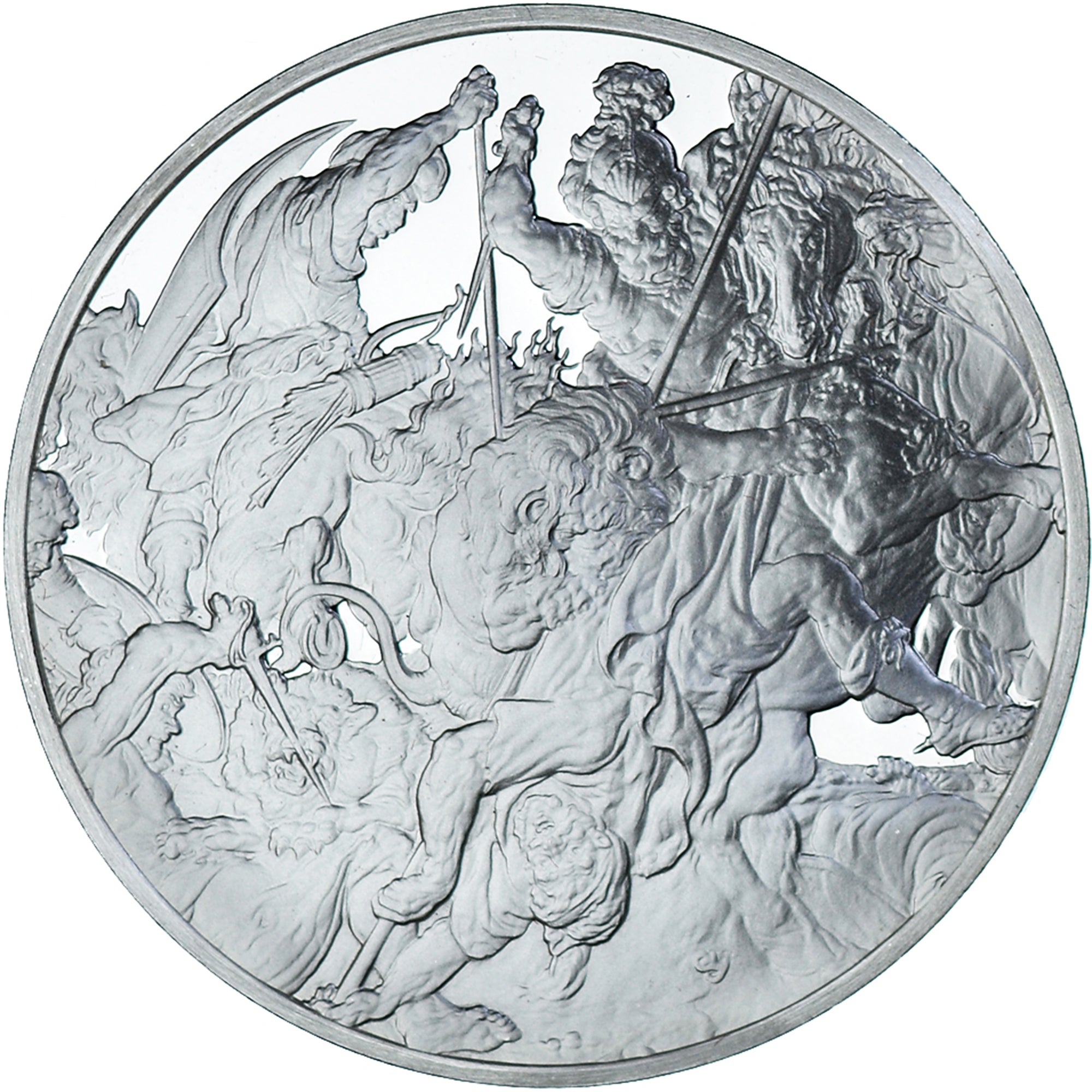 França, medalha, Peinture, Rubens - De Leeunwejacht, 1980, Proof, MS(60-62)