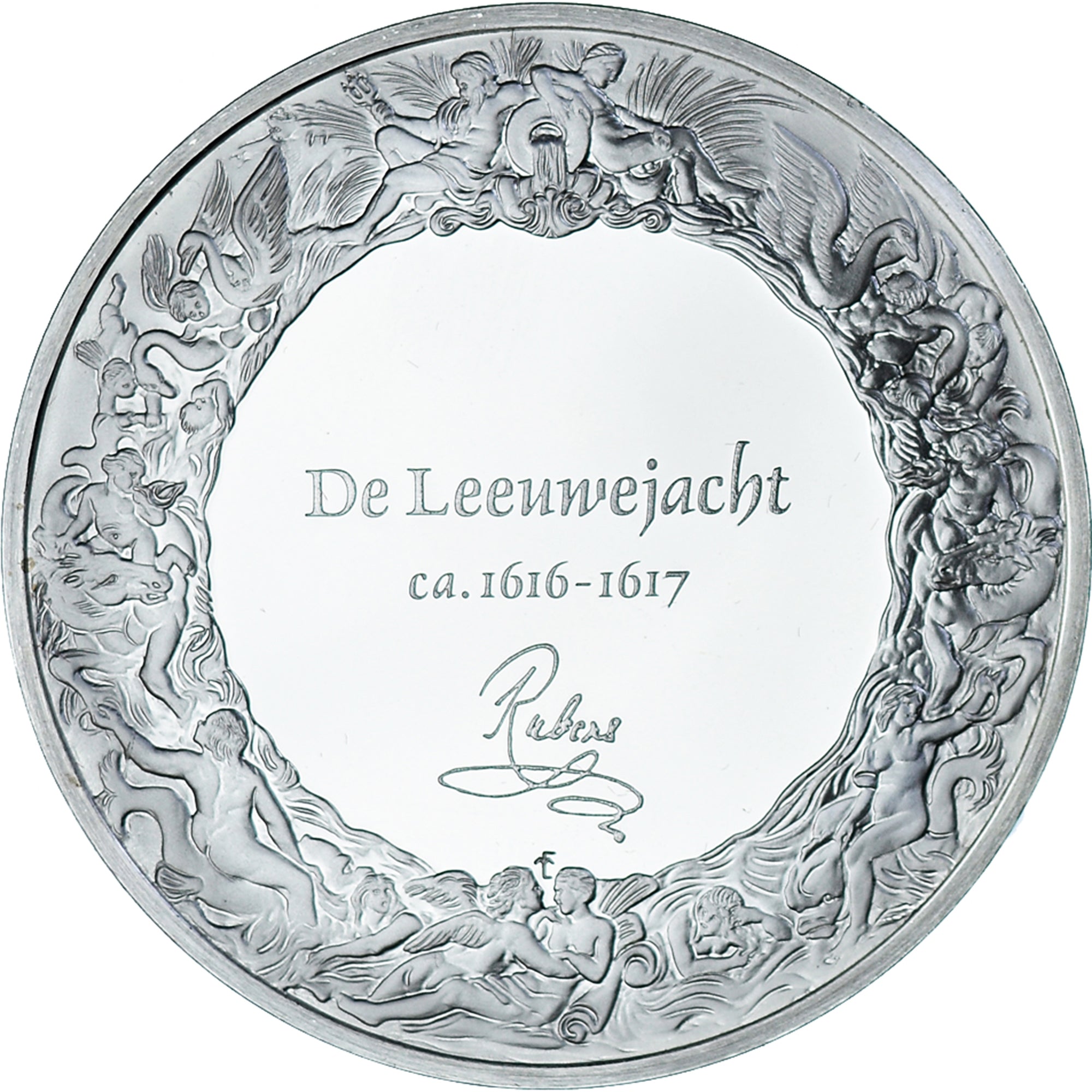 França, medalha, Peinture, Rubens - De Leeunwejacht, 1980, Proof, MS(60-62)