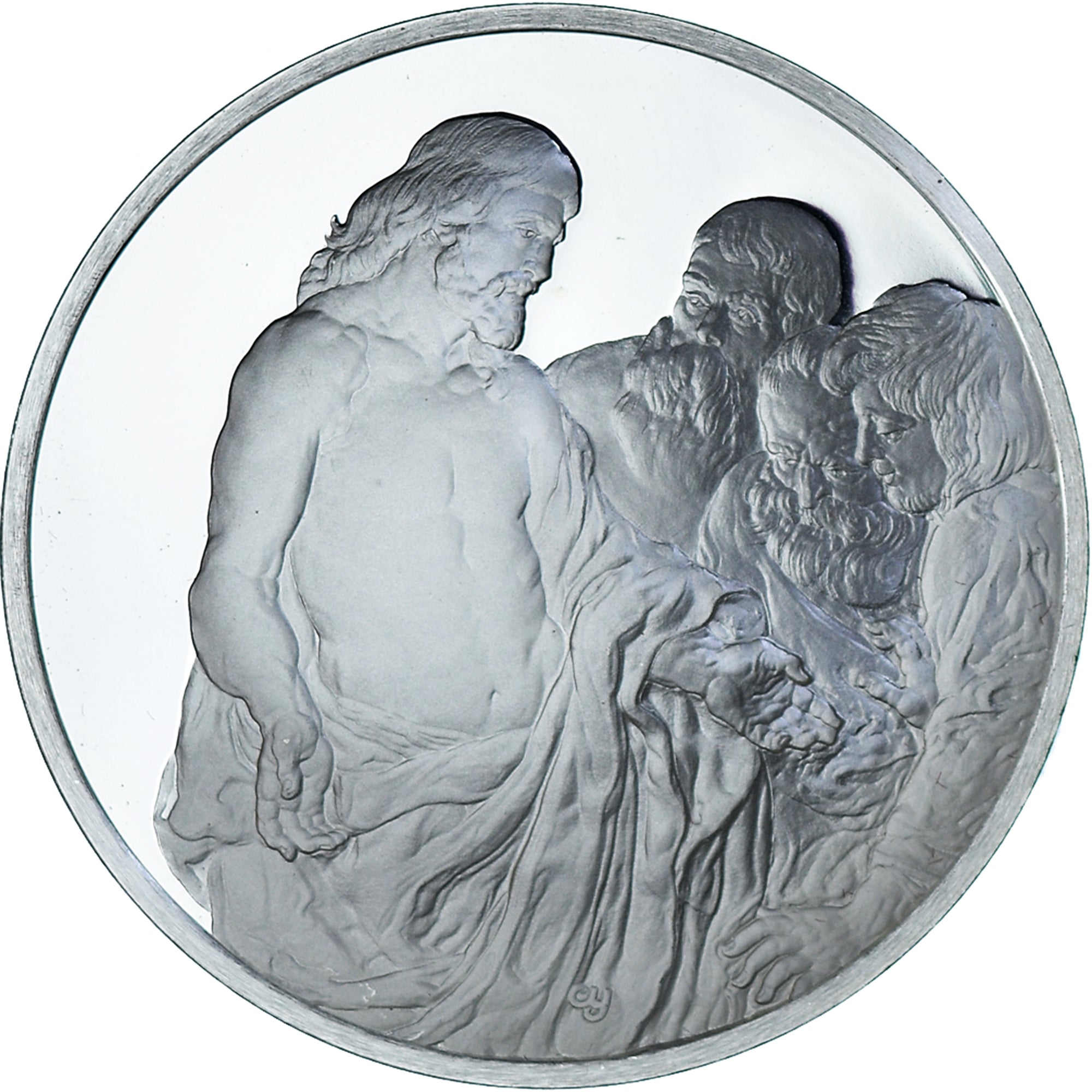 França, medalha, Peinture, Rubens - De Ongelovige Thomas, 1980, Proof