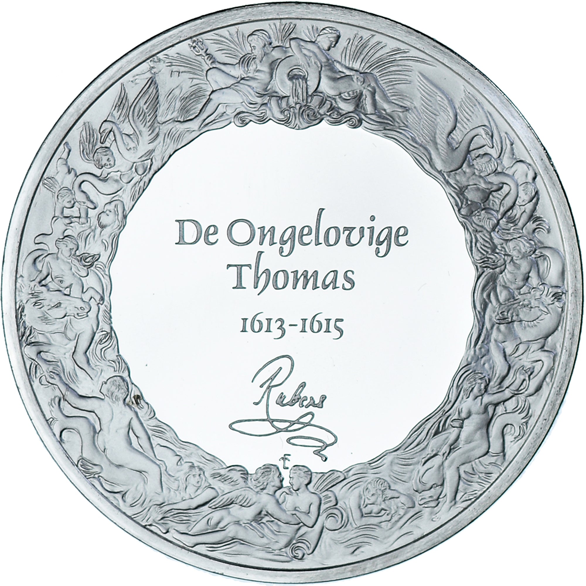 França, medalha, Peinture, Rubens - De Ongelovige Thomas, 1980, Proof