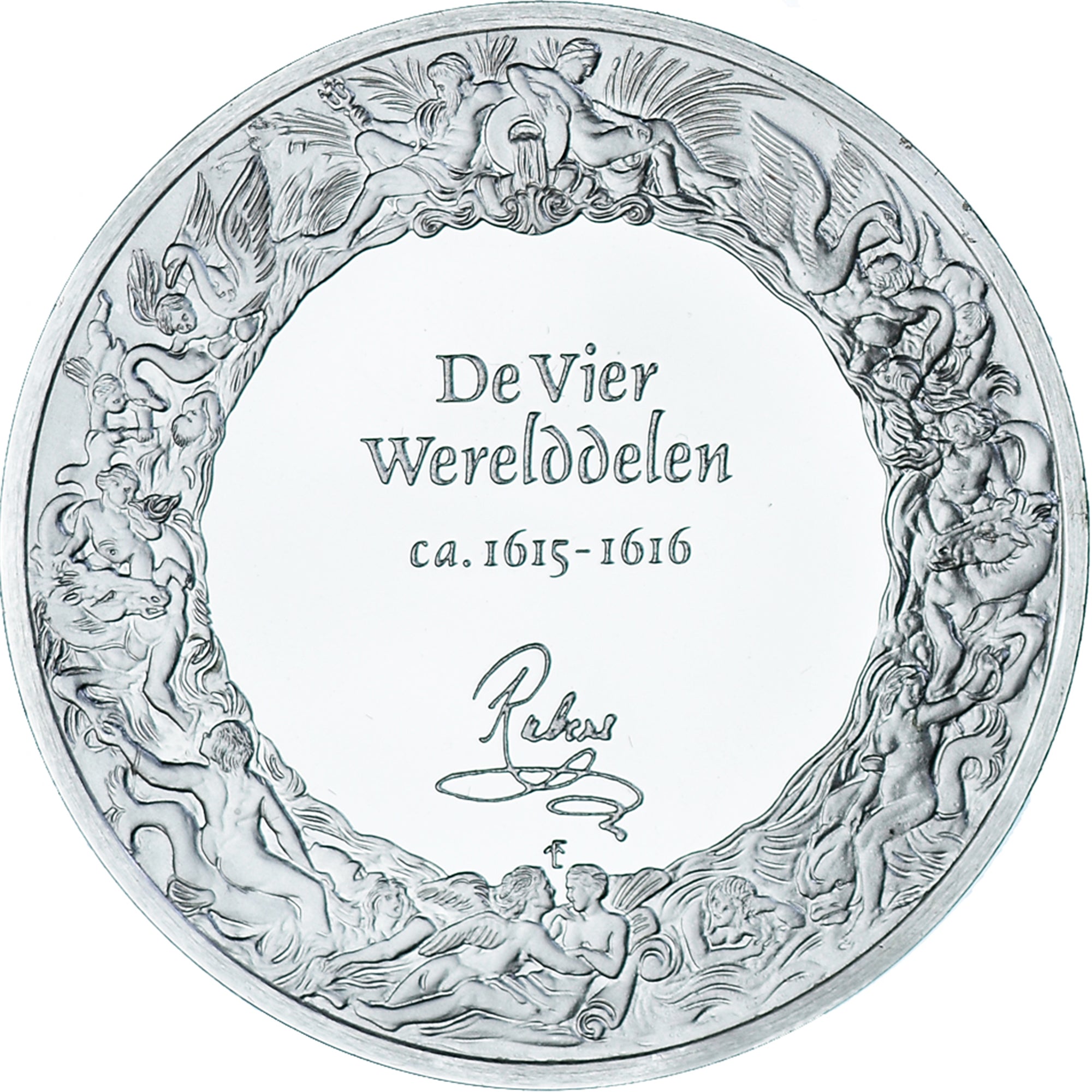 France, Medal, Peinture, Rubens - De Vier Werelddelen, 1980, Proof, MS(60-62)
