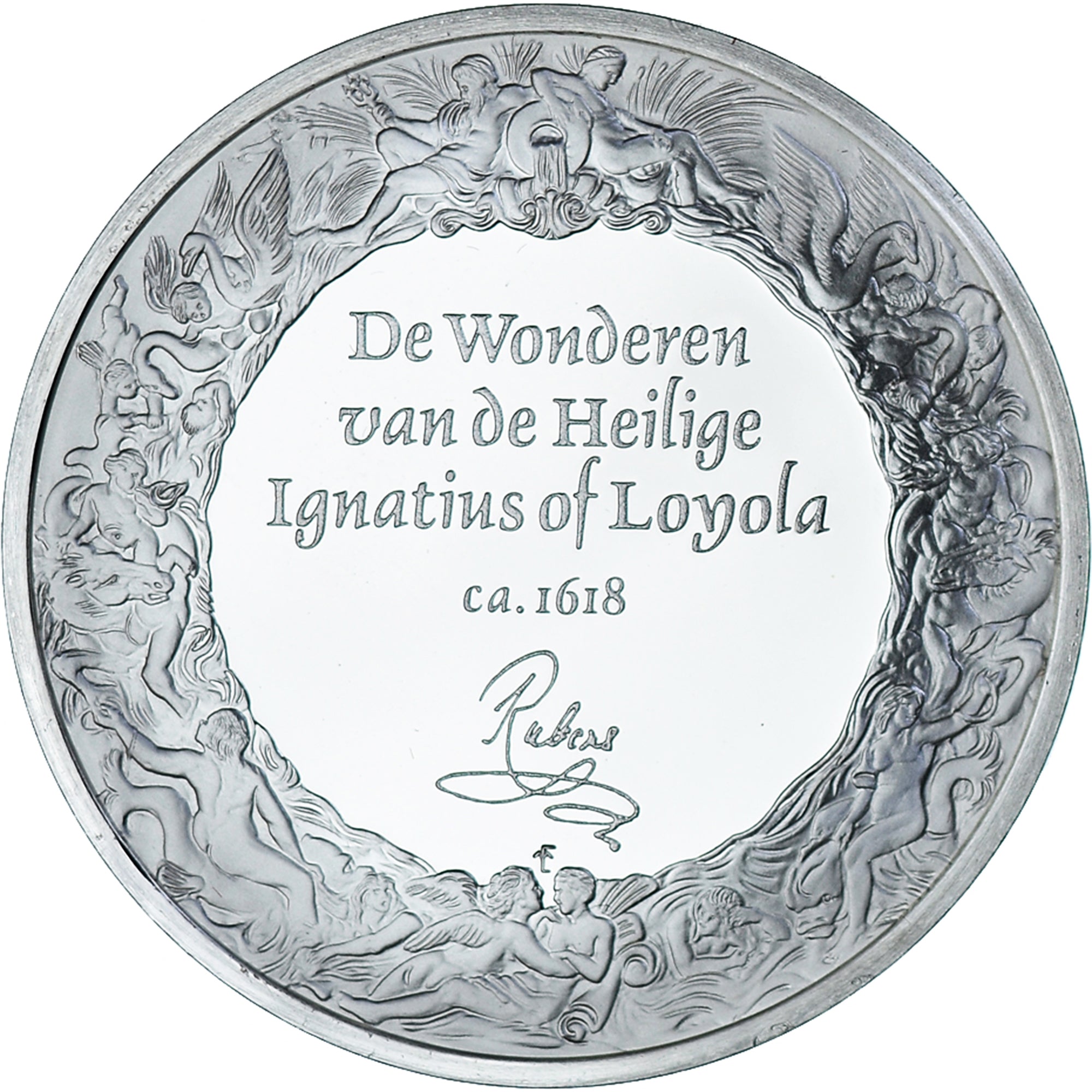 França, medalha, Peinture, Rubens - De Wonderen van de Heilige Ignatius of