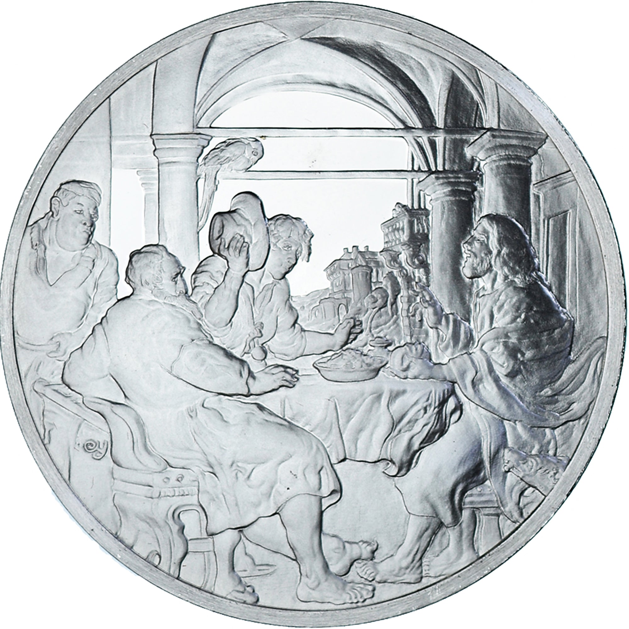 França, medalha, Peinture, Rubens - Christus met zijn discipelen in Emmaus