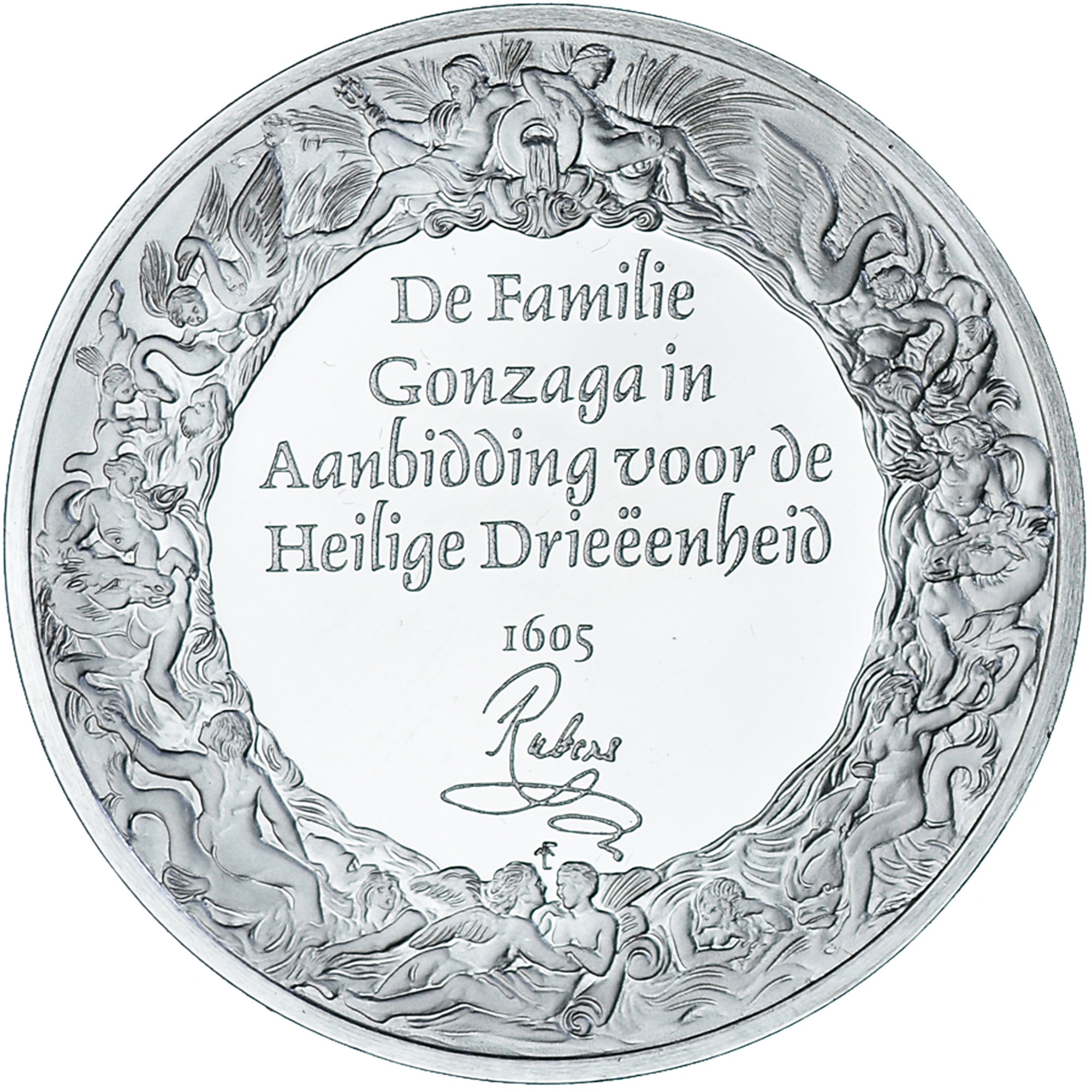 France, Médaille, Peinture, Rubens - De Familie Gonzaga in Aanbidding voor de