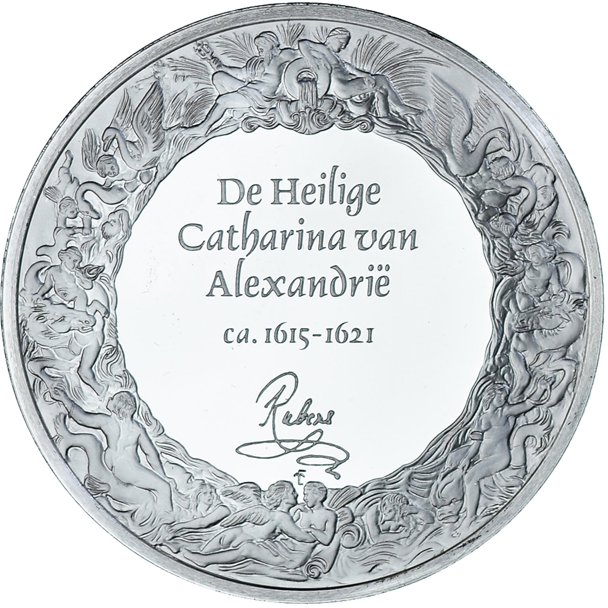 Francja, medal, Peinture, Rubens - De Heilige Catharina Van Alexandrie, 1980