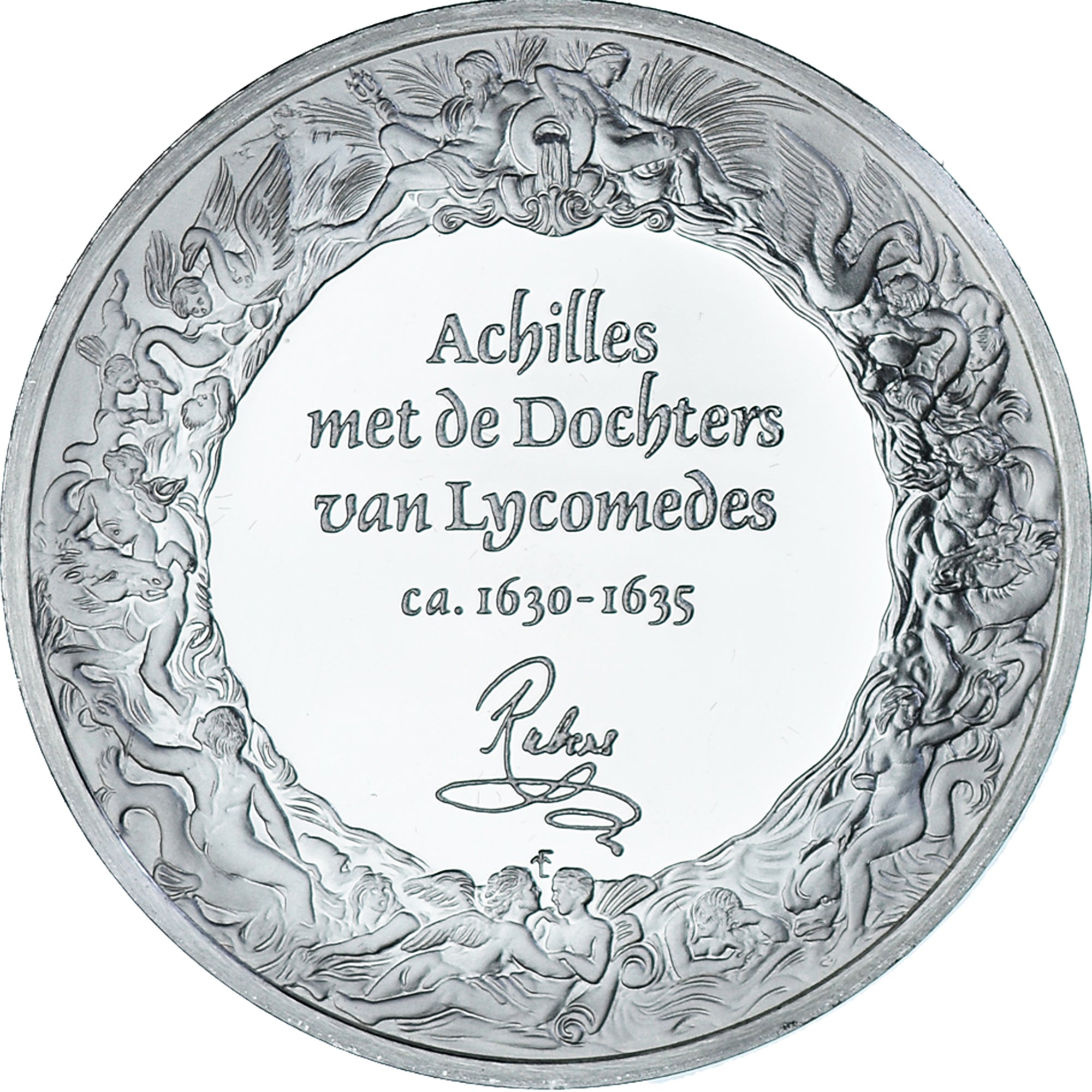 Frankrijk, Medaille, Peinture Rubens - Achilles met de Dochters van Lycomedes