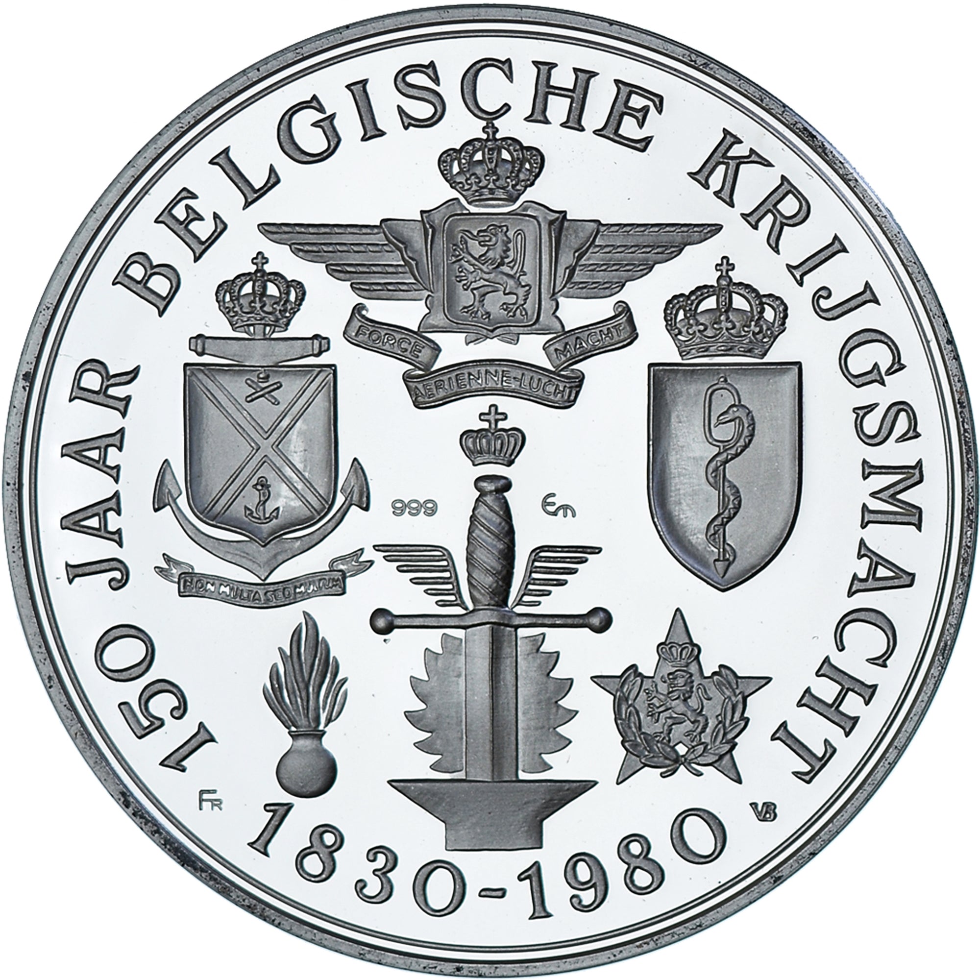Belgique, Médaille, 150 jaar Belgische Krijgsmacht, WAR, 1980, Aviation - Jean