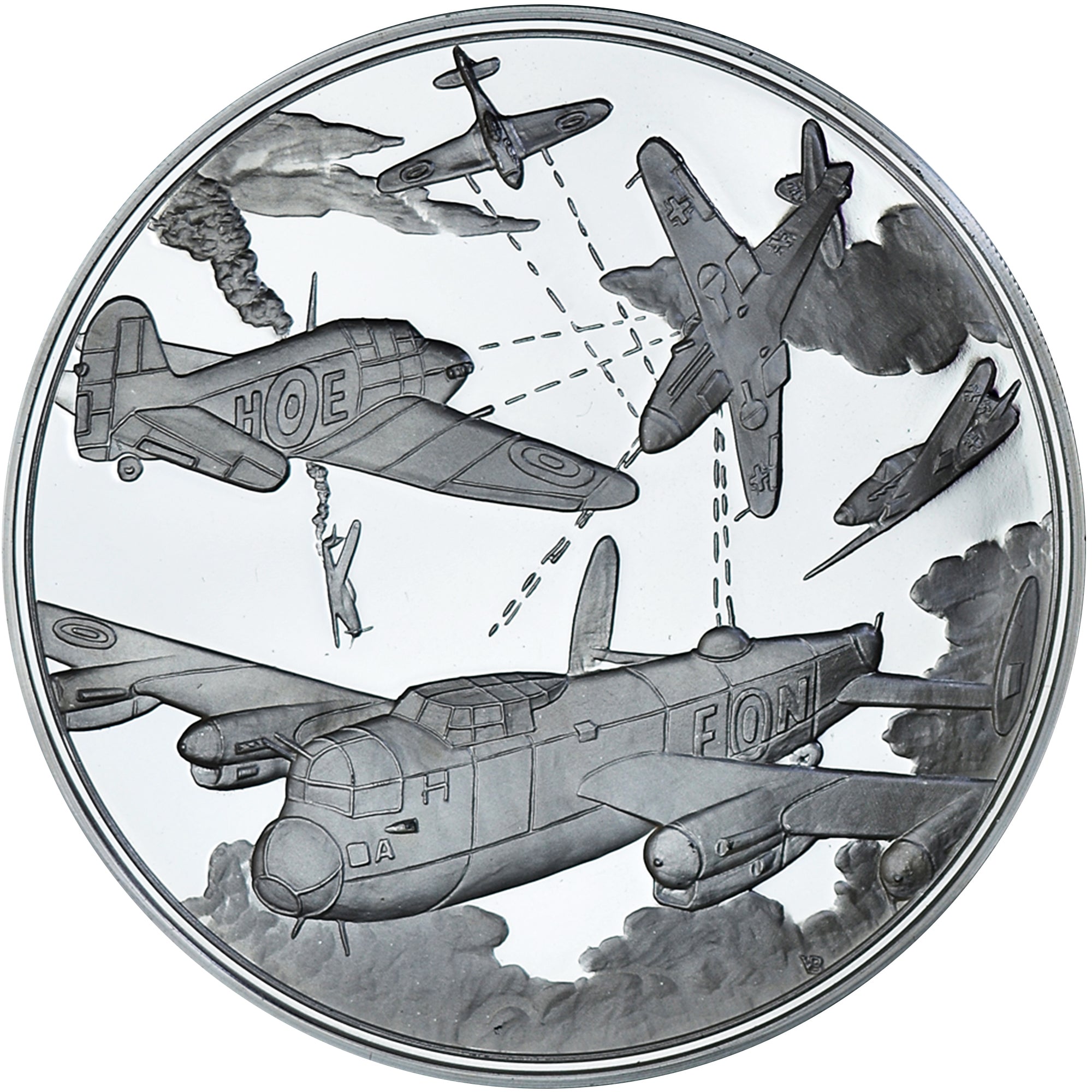 Belgia, medal, 150 jaar Belgische Krijgsmacht, WAR, 1980, Combats aériens