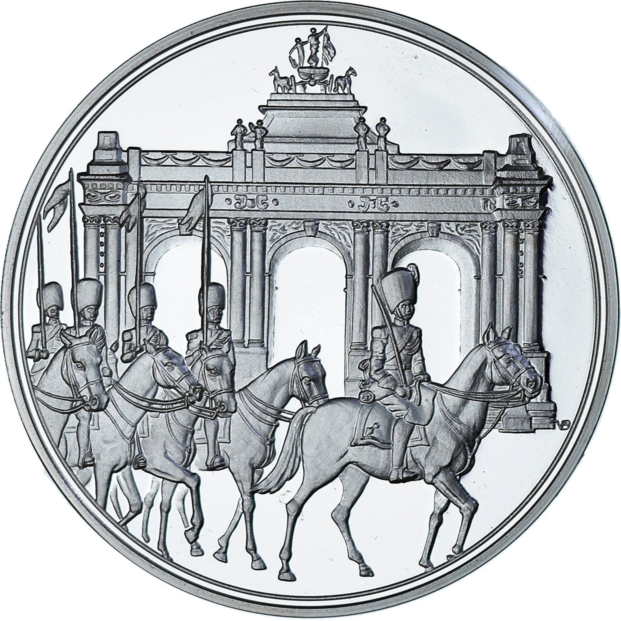Belgium, Medal, 150 jaar Belgische Krijgsmacht, WAR, 1980, Arc de Triomphe