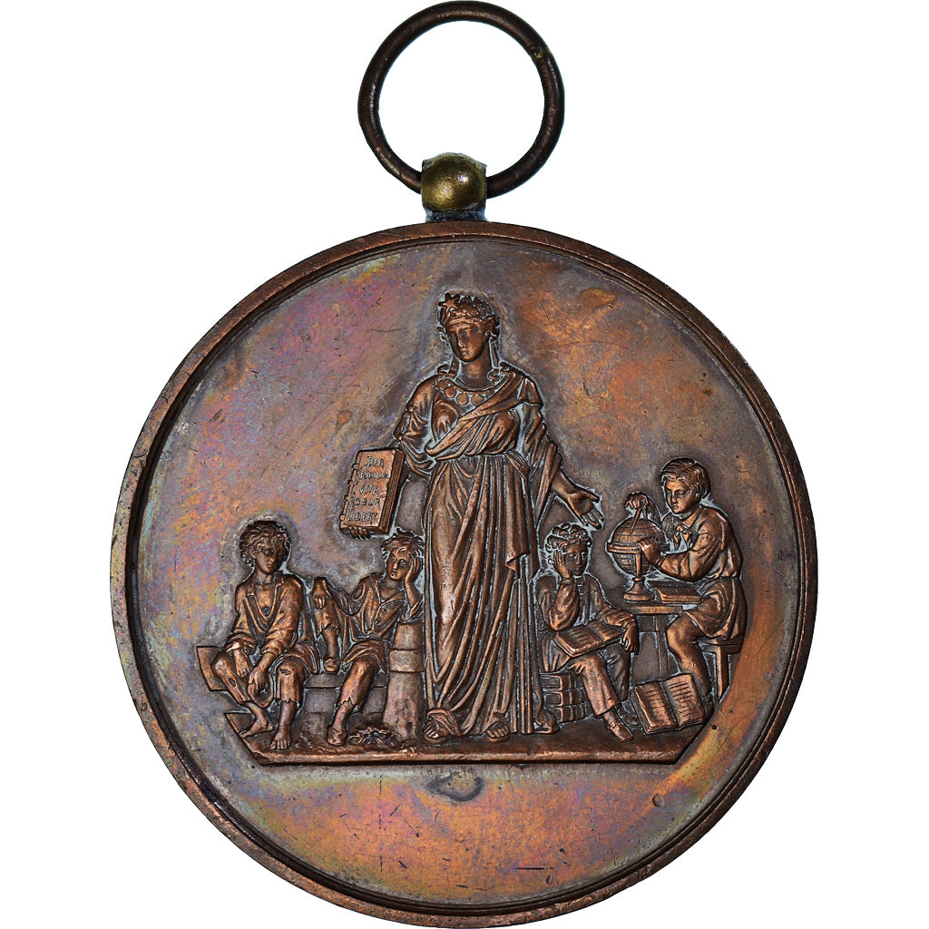 Francia, medalla, Société d'instruction républicaine - Ville de Montreuil sur