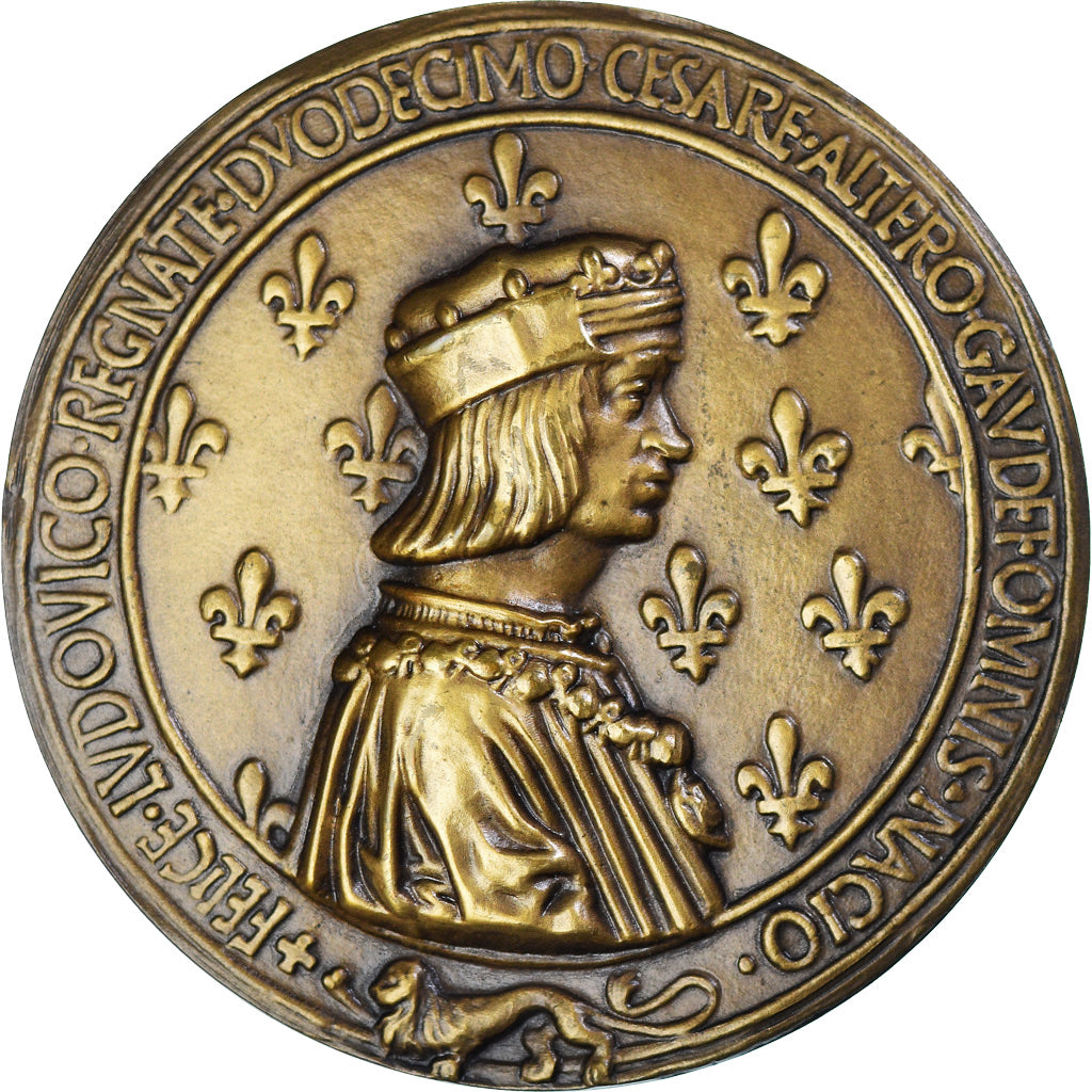 Francia, medalla, Mariage du Roi Louis XII et Anne de Bretagne, History, 1981