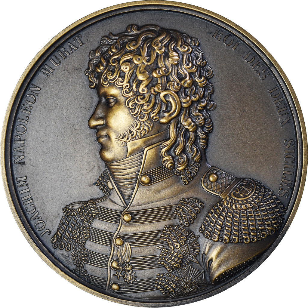 France, Médaille, Joachim Napoléon Murat, Jaley, Refrappe, SPL, Bronze