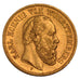GERMAN STATES, 10 Mark, 1880, Freudenstadt, KM #624, AU(50-53), Gold, 3.96