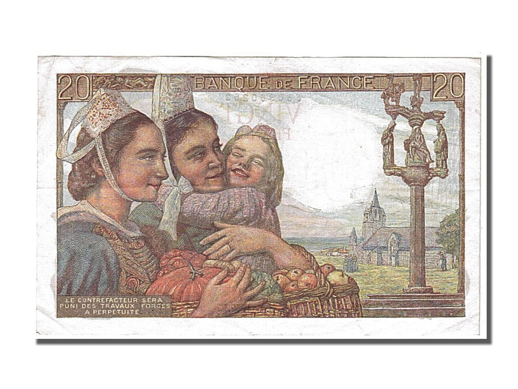 France, 20 Francs, 20 F 1942-1950 ''Pêcheur'', 1949, KM #100c, 1949-05-15, A...