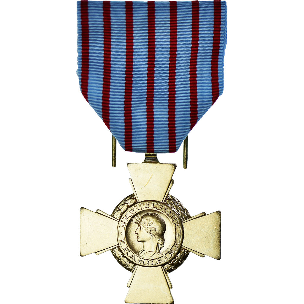 France, Croix du Combattant, WAR, Medal, Restrike, Good Quality, Bronze, 36