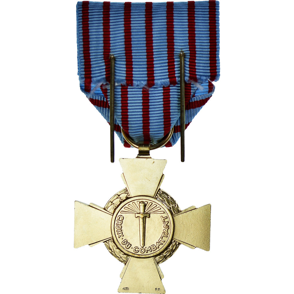 France, Croix du Combattant, WAR, Medal, Restrike, Good Quality, Bronze, 36