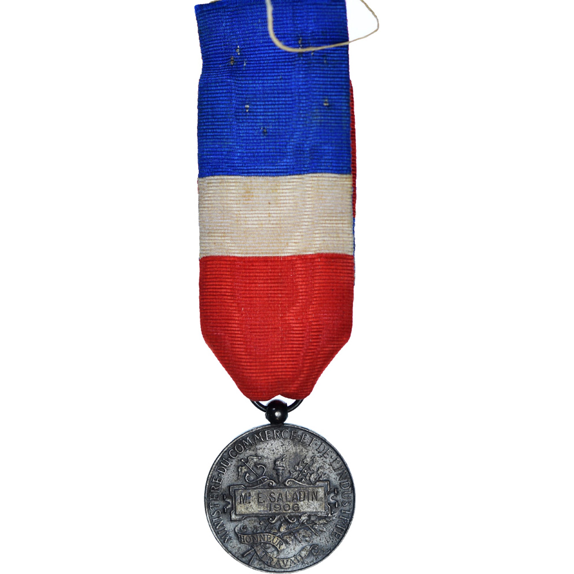França, Industrie-Travail-Commerce, medalha, 1906, Qualidade Muito Boa