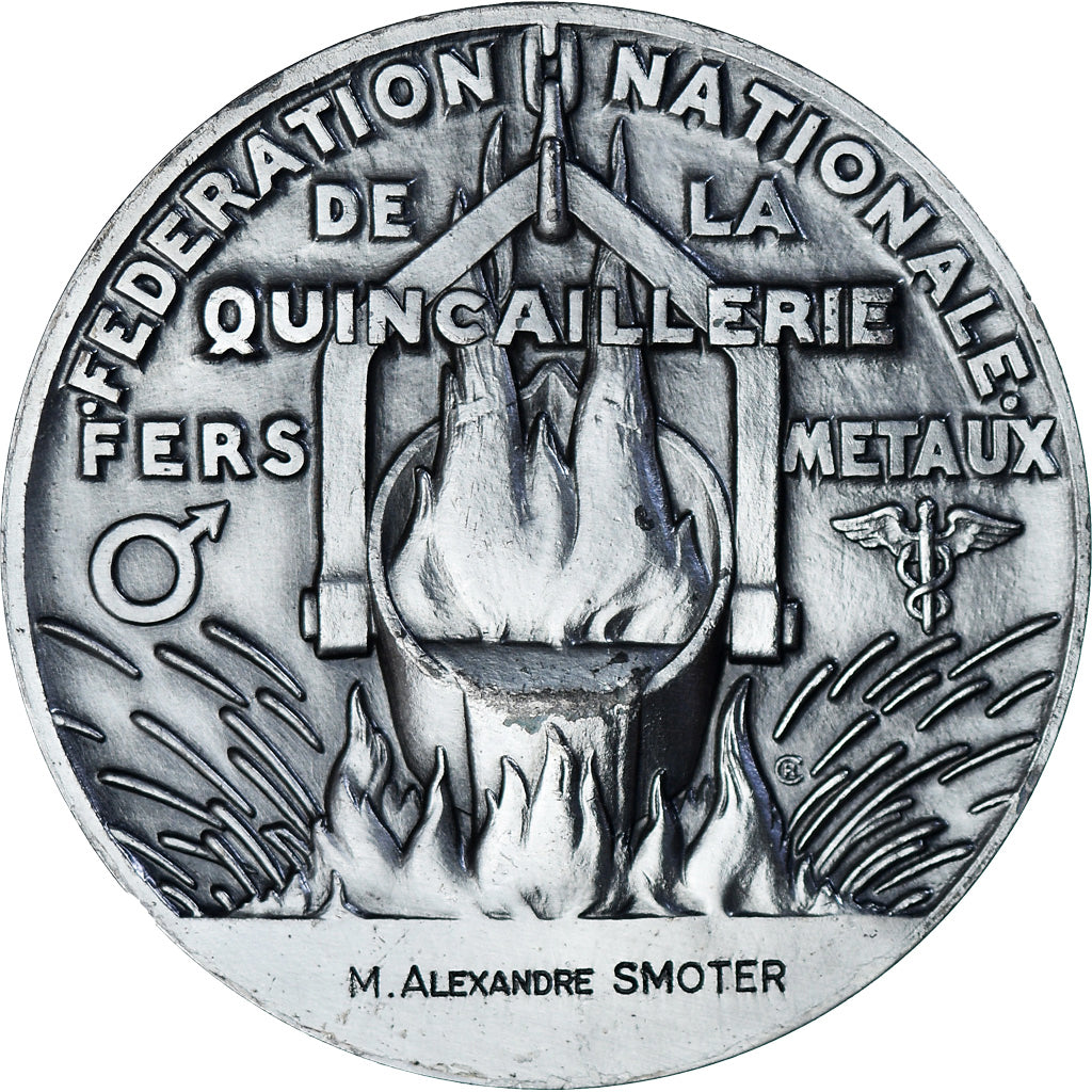 Francia, medalla, Federation Nationale de la Quincaillerie - Fers - Metaux