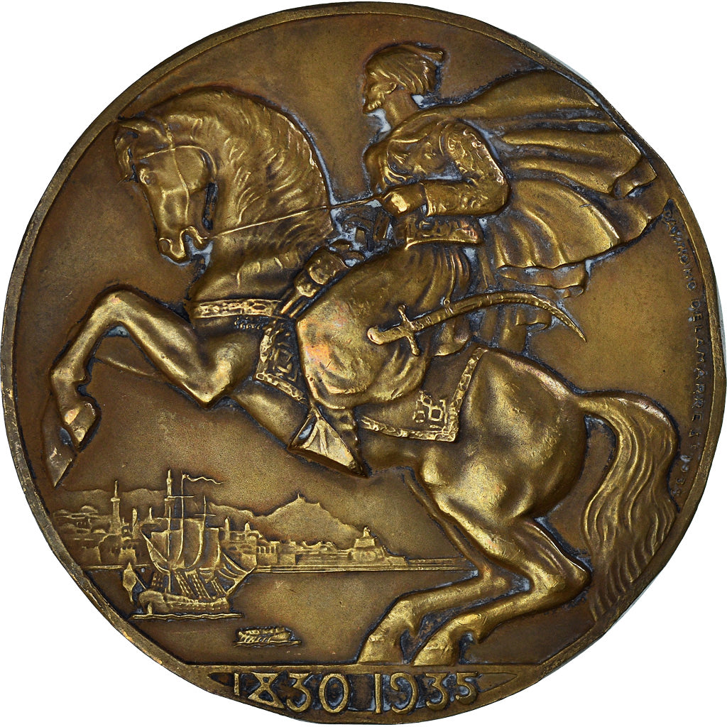 Francia, medalla, Compagnie Générale Transatlantique, Ville d'Alger, 1935