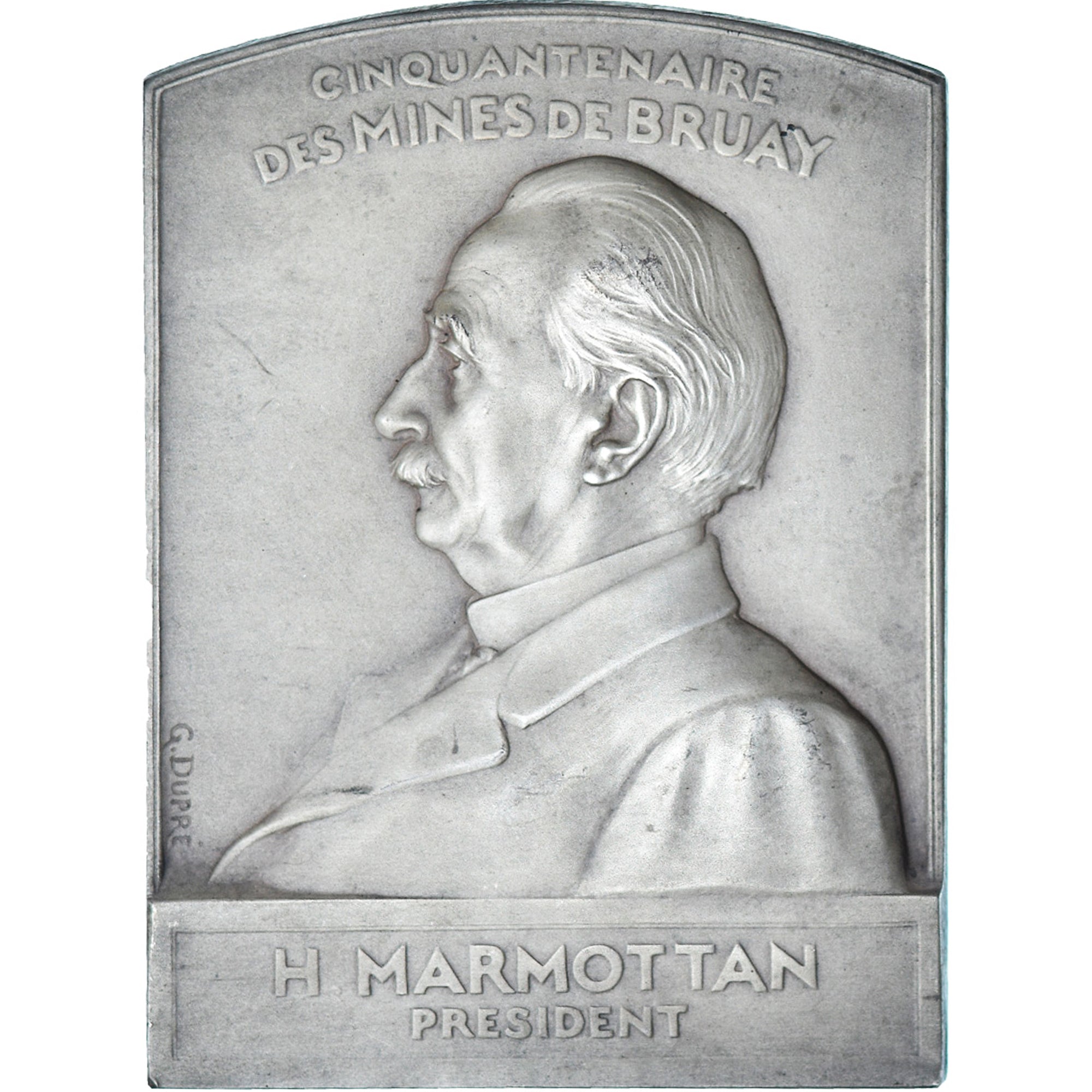 France, Medal, Cinquantenaire des Mines de Bruay, H. Marmottan, 1905, Dupré