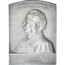 France, Medal, Cinquantenaire des Mines de Bruay, H. Marmottan, 1905, Dupré