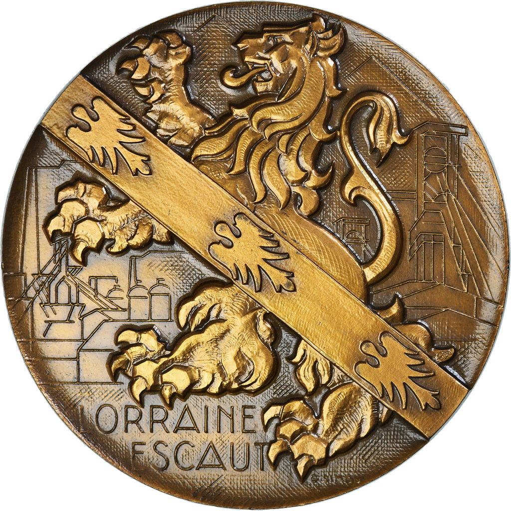 France, Medal, Lorraine-Escaut, Hommage aux Services rendus, Simon, MS(60-62)