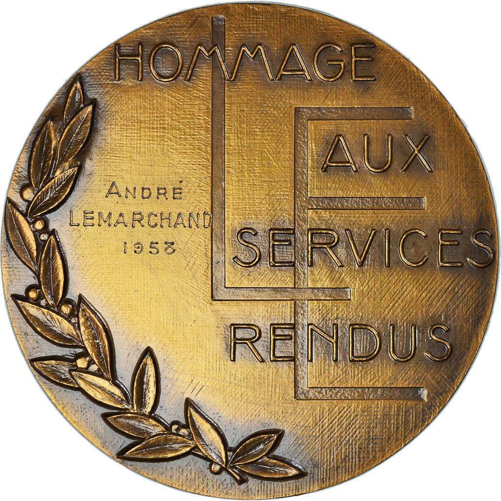 France, Medal, Lorraine-Escaut, Hommage aux Services rendus, Simon, MS(60-62)